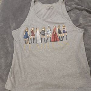 Taylor Swift Gray Fearless Graphic Tank Top